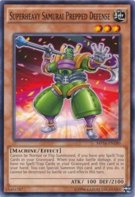 Superheavy Samurai Prepped Defense - MP16-EN180 - Common - Unlimited Edition x1 -image