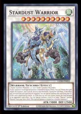 Yugioh Stardust Warrior #LED8-EN052 Legendary Duelists: Synchro Storm LP-image