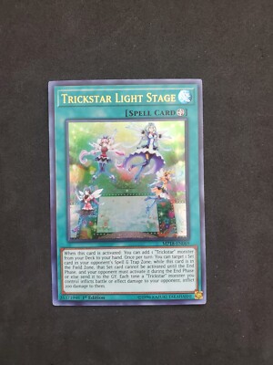 Trickstar Light Stage 1st ed YuGiOh 2018 Mega Tins Mega Pack MP18 TCG Mint Fresh-image