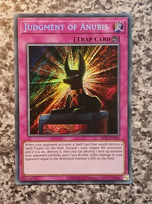 Yugioh DCR-EN105 Judgment of Anubis Secret Rare MINT-image