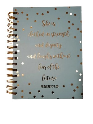 Christian - PROVERBS 31:25 Spiral Notebook Journal This is an ex library book. -image