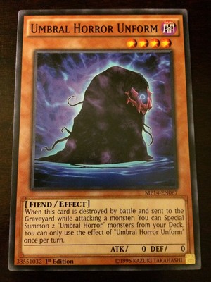 MP14-EN067 Yugioh! UMBRAL HORROR UNFORM - 1st Ed MEGA PACK TIN 2014 Near Mint x1-image