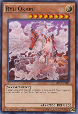 Ryu Okami - MP17-EN019 - Common - 1st Edition Near Mint 2017 Mega Tin Singles-image