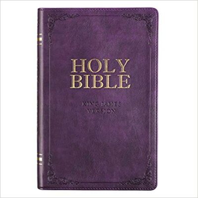 KJV Holy Bible, Standard Bible - Purple Faux Leather Bible w/Ribbon Marker and-image