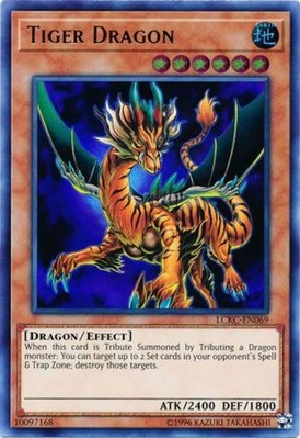 1 x Tiger Dragon - LCKC-EN069 - Ultra Rare - Unlimited Edition Near Mint, Englis-image
