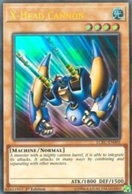 Yugioh! X-Head Cannon - LCKC-EN005 - Ultra Rare - 1st Edition Near Mint, English-image