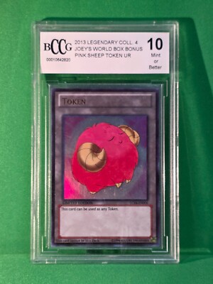 2013 LEGENDARY COLLECTION 4 JOEY'S WORLD BOX BONUS PINK SHEEEP TOKEN BCCG 10-image