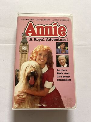 1995 ANNIE A ROYAL ADVENTURE VHS Tape, COMPLETE/TESTED SEE PHOTOS (VHS15)-image