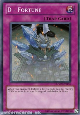 D - Fortune - LCGX-EN154 - Common - Unlimited Edition - Lightly Played-image