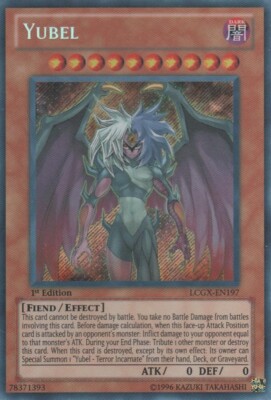 Yugioh! MP Yubel - LCGX-EN197 - Secret Rare - 1st Edition Moderately Played, Eng-image