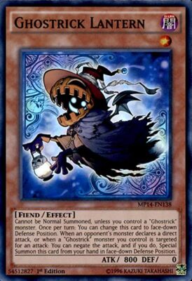 Yugioh! Ghostrick Lantern - MP14-EN138 - Super Rare - 1st Ed - NM-image