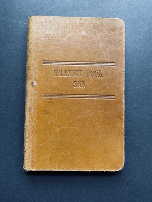 Rare - Early 1900s - Mining Transit Book 365 - Antique Notebook-image