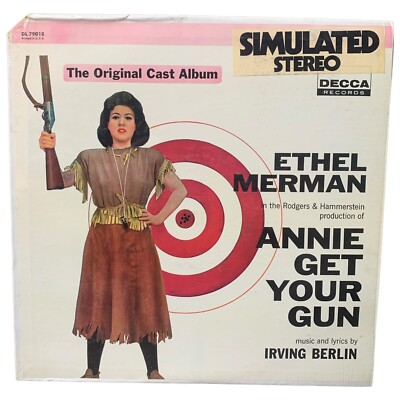 Ethel Merman Annie Get Your Gun The Original Cast Vinyl LP DECCA VG+ in shrink-image