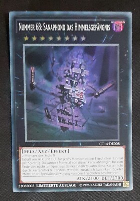 Yu-Gi-Oh CT14 Number 68: Sanaphond the Sky Prison, Near Mint, Lim. edition-image