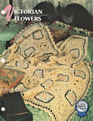 Victorian Flowers  Annie's Attic Crochet Afghan Pattern Page-image