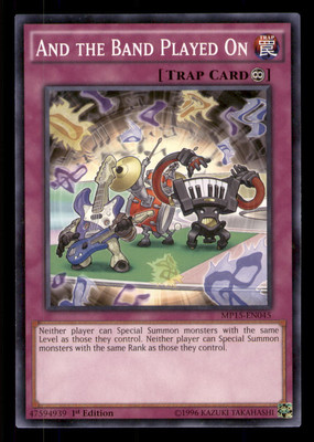 Yugioh And the Band Played On #MP15-EN045 2015 Mega-Tins Mega Pack LP-image