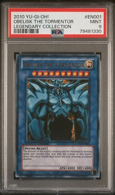 2010 YuGiOh! Legendary Collection  LC01-EN001 OBELISK THE TORMENTOR | PSA 9-image