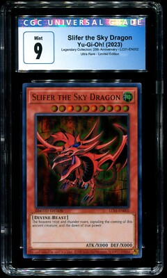 CGC 9 Slifer The Sky Dragon 25th Anniversary 2023 Yu-Gi-Oh! LC01-EN002-image