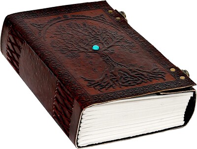 Tree Of Life Large Leather Journal Handmade Writing Notebook Diary Sketchbook-image