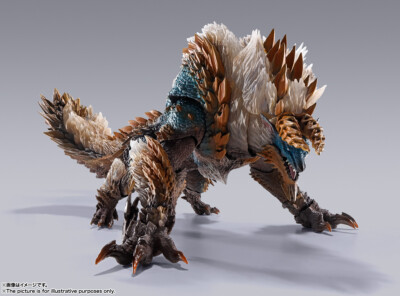 Figure S.H.Monster Arts Jinooga zinogre Monster Hunter World Ice Born 285mm JPN-image