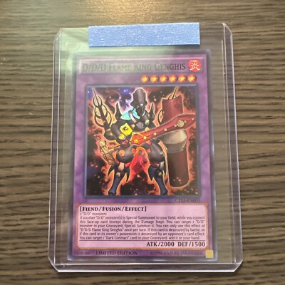 Yu-Gi-Oh! D/D/D Flame King Genghis CT13-EN005 Limited Edition Super Rare NM-image