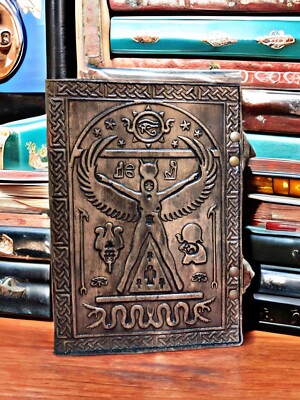 Book of shadows leather journal leather sketchbook -image