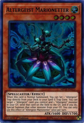 Yu-Gi-Oh Card - MP18-EN113 - ALTERGEIST MARIONETTER (ultra rare holo) - NM/M-image