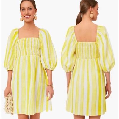 Tuckernuck Annie Smocked Dress Cameron Eubanks Wimberly Cabana Stripe Small-image