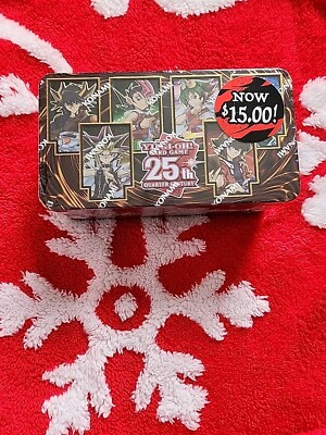 Yu-Gi-Oh Cards - 25th Anniversary Tin - DUELING HEROES (3 18-Card Mega Packs)-image