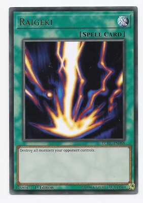 Raigeki LCKC-EN088 Ultra Rare Yu-Gi-Oh Card 1st Edition New-image