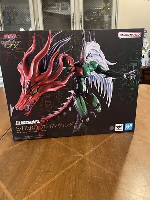 S.H. MonsterArts Yu-Gi-Oh! GX Elemental HERO Flame Wingman Action Figure US-image
