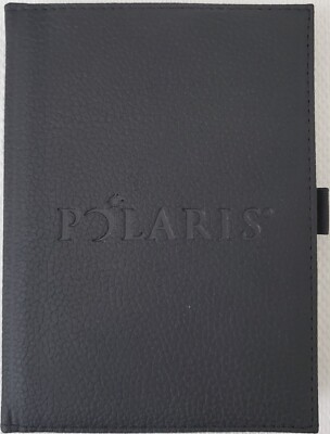NEW Journalbooks- Polaris Faux Leather Lined Bound Notebook w/Pen Holder 7