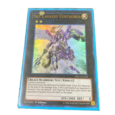 Yu-Gi-Oh! TCG Sky Cavalry Centaurea 2018 Mega Tin Pack MP15-EN225 1st Edition...-image