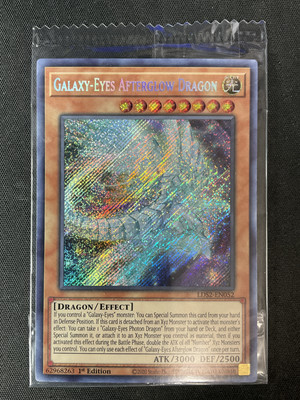 Yugioh #LDS2-EN052 Galaxy-Eyes Afterglow Dragon 1st Ed Secret Rare Promo SEALED-image