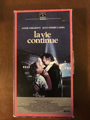 annie girardot  LA VIE CONTINUE  jean pierre cassel  VHS - English dubbed-image