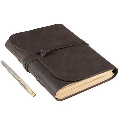 Leather Journal Notebook Leather Bound Journal for Men - 7x9 Refillable Leath...-image
