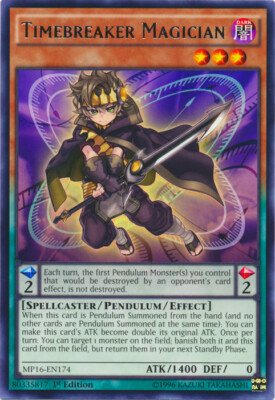 Timebreaker Magician - MP16-EN174 - Rare - 1st Edition x3 - Near Mint-image