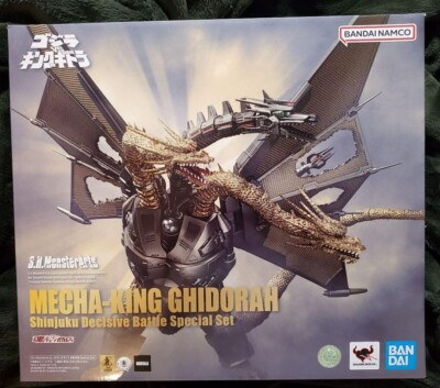 S.H.MonsterArts Mecha King Ghidorah Shinjuku Decisive Battle Special Set USED-image