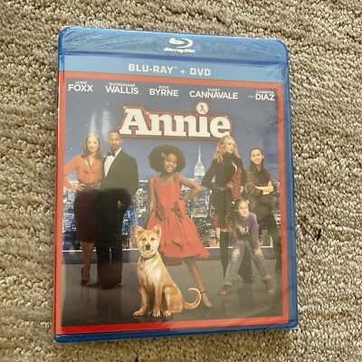 Annie (Blu-ray, 2014) Sealed  Two Set DVD & Blu-Ray Jamie Fox Q Wallis R Byrne-image