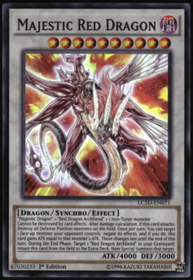 Yu-Gi-Oh! - Majestic Red Dragon 2014 LC5D-EN071 Super Rare 1st Edition-image