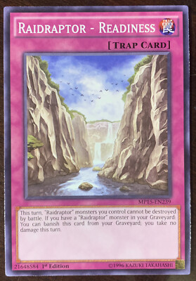 Raidraptor - Readiness MP15-EN239 YuGiOh! Trap COMMON Mega Pack 2015 1stEd NM x1-image