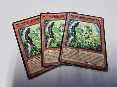 3x Yu-Gi-Oh 2015 Mega-Tin Mega Pack  #MP15-EN013 Sylvan Cherubsprout-image