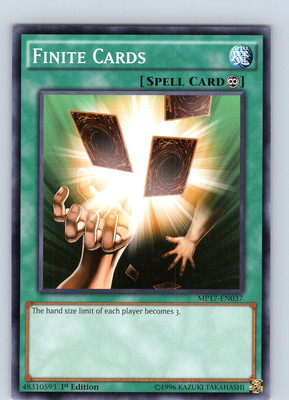Yu-Gi-Oh TCG Finite Cards MP17-EN037 1st Edition Common Card NM-image