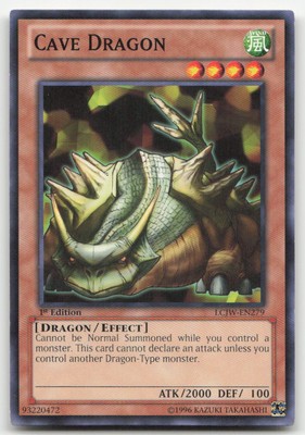 Yu-Gi-Oh TCG #LCJW-EN279 Cave Dragon 1st Edition Common LP-image