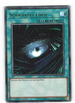 Yugioh BLACK HOLE, lehd-deb21 Ultra Rare German Excellent 1st edition-image
