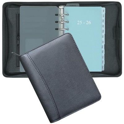 2025-2026 Zippered Planner Organizer, Weekly and Monthly Refills with Simulat...-image