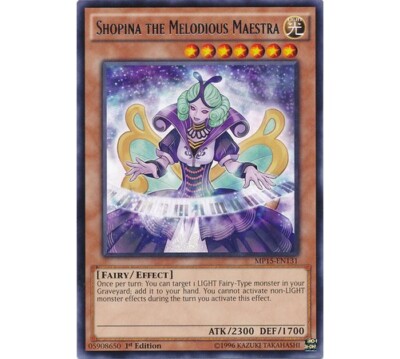Yugioh - Shopina the Melodious Maestra (Rare) (1st Edition) - MP15-EN131 P-image