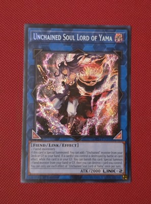 YGO Unchained Soul Lord of Yama Secret Rare 1st Ed NM 2024 Mega Tin MP24-EN101-image