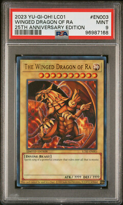 Winged Dragon of Ra LC01-EN003 - PSA 9 - YU-GI-OH! 25th Anniversary Edition-image