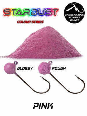 Stardust Plastic Coating Powder for Fishing Weights Color: Pink-image